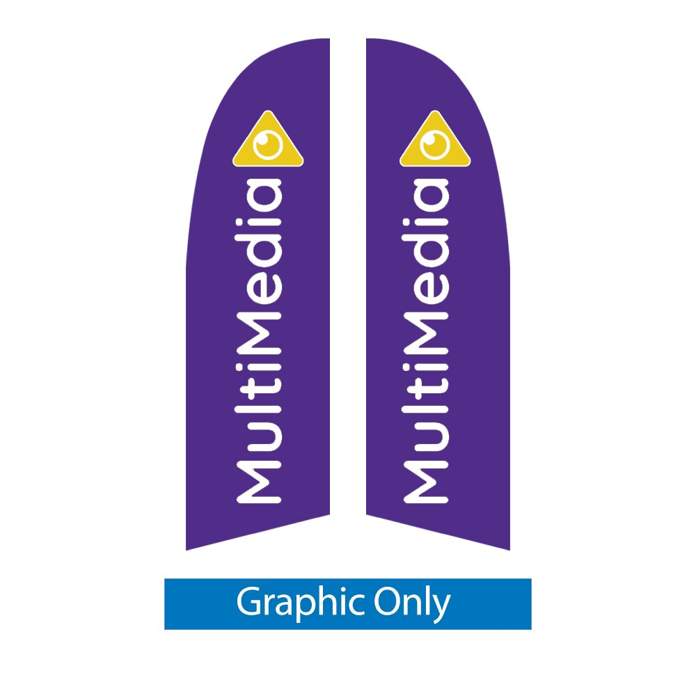 Falcon® Store Front Flag — Graphic Only / Double Sided